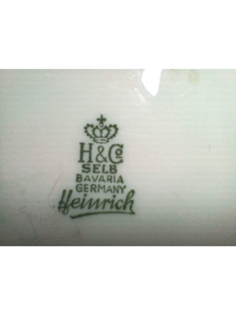 Asbach Uralt Porcelain Ashtray H&C Selb Bavaria Germany White Gold Vintage Cigar - Picture 7 of 12